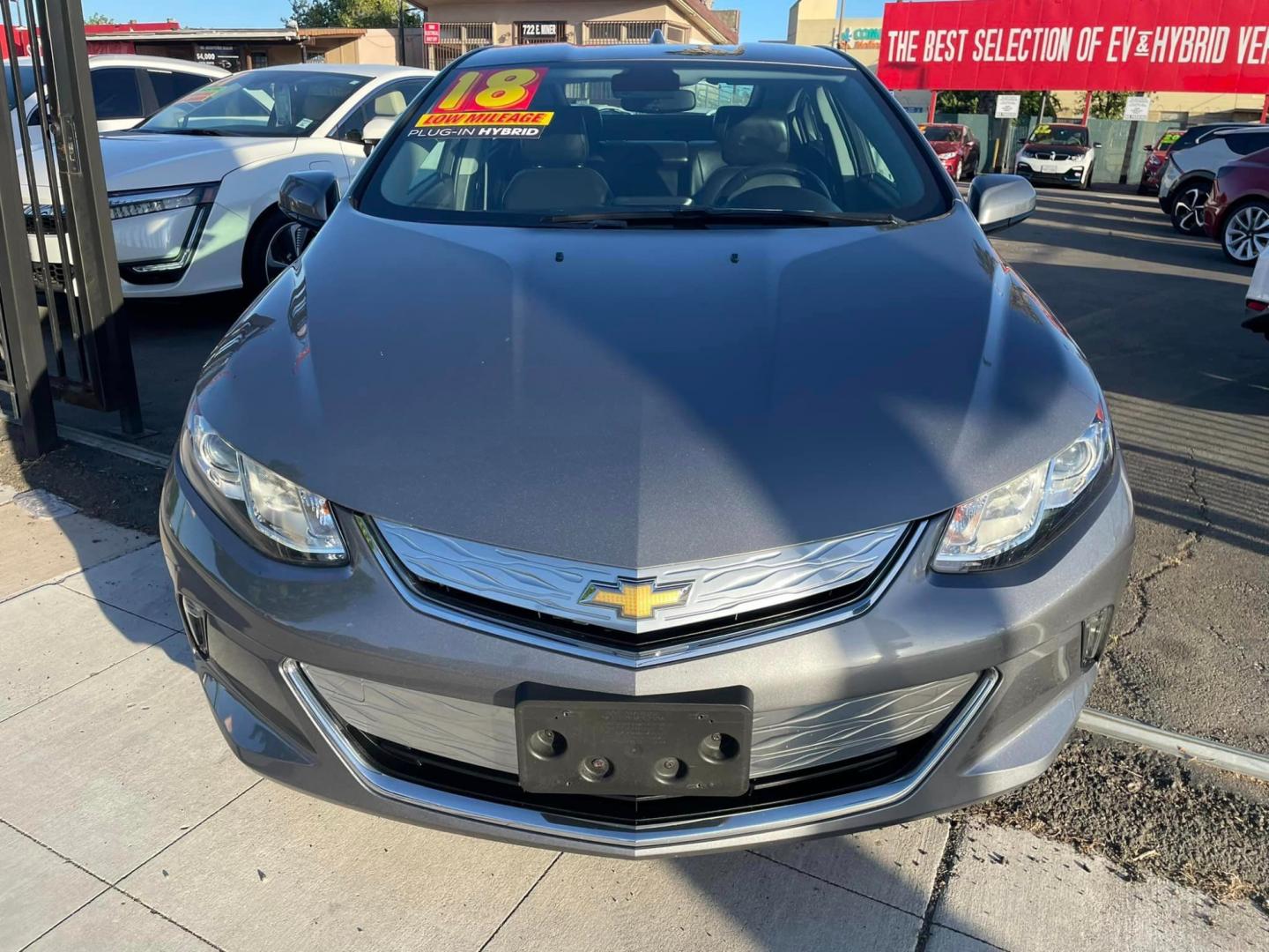 2018 DARK GRAY /BLACK Chevrolet Volt (1G1RC6S52JU) , located at 744 E Miner Ave, Stockton, CA, 95202, (209) 944-5770, 37.956863, -121.282082 - PLUS TAXES AND FEES - Photo#2